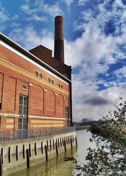 London's Lost Canals: Chelsea Creek running alongside Lots Road Power Station is a surviving reminder of Counter's Creek and the long lost Kensington Canal